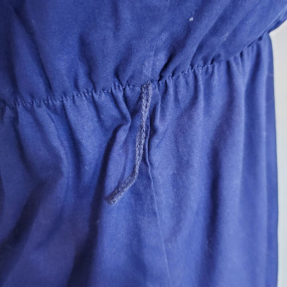 Nine West Blue One Shoulder Lace Hem Dress w/Belt Size 10P - Picture 9 of 11